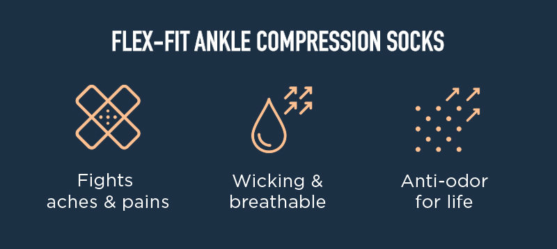 Flex Fit Ankle Compression Socks