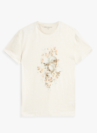 FLORAL SKULL TEE