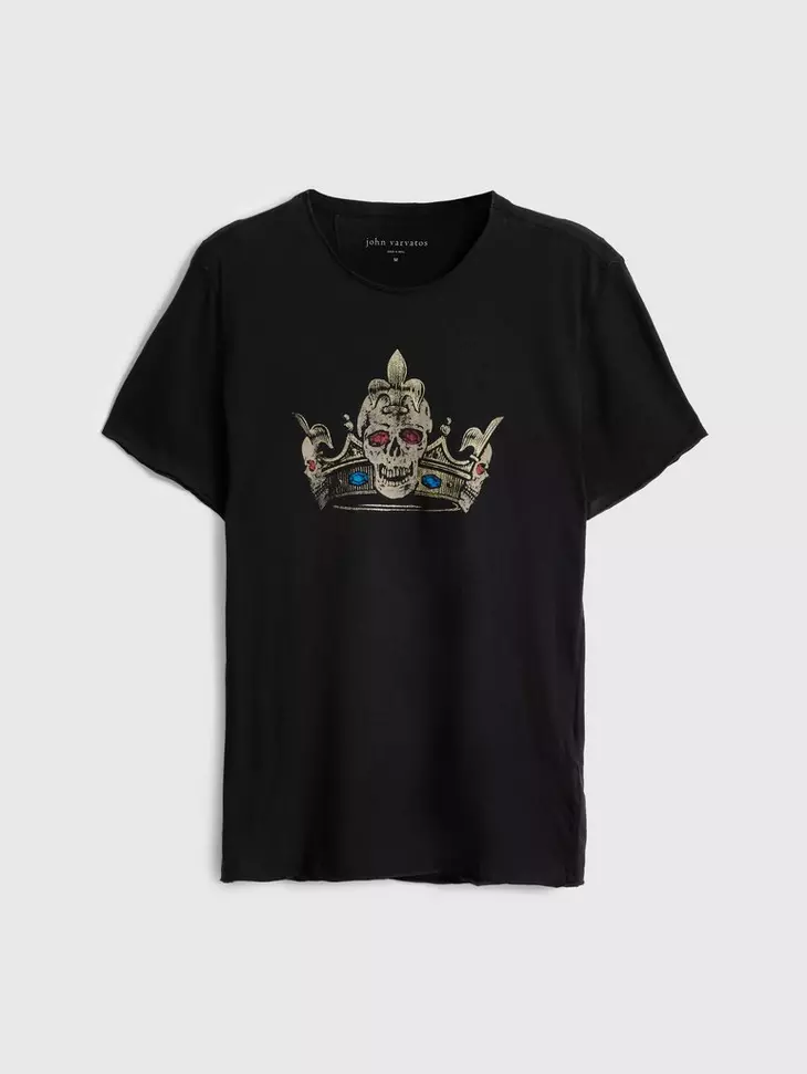 SKULL CROWN CREW NECK TEE