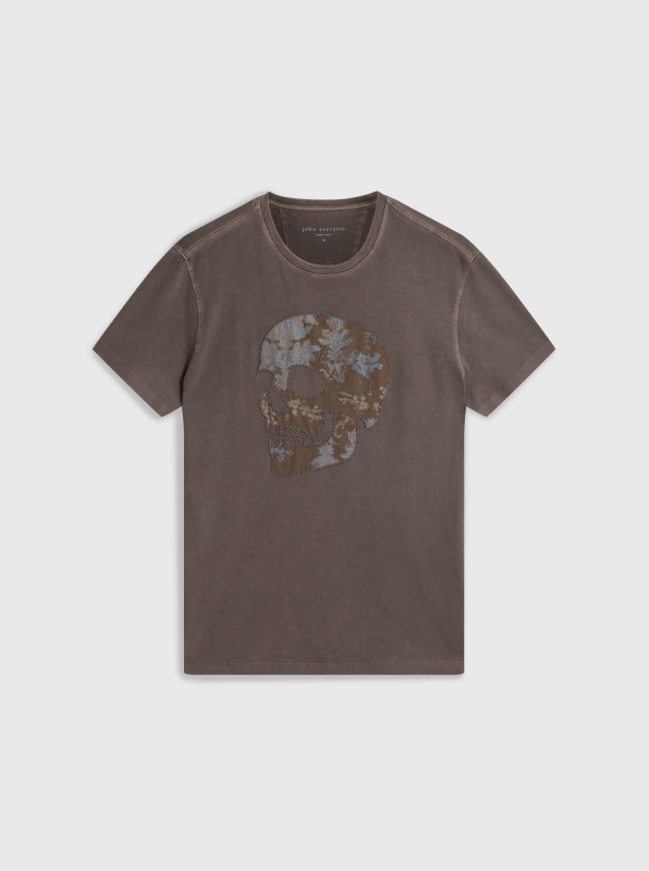 APPLIQUE SKULL TEE