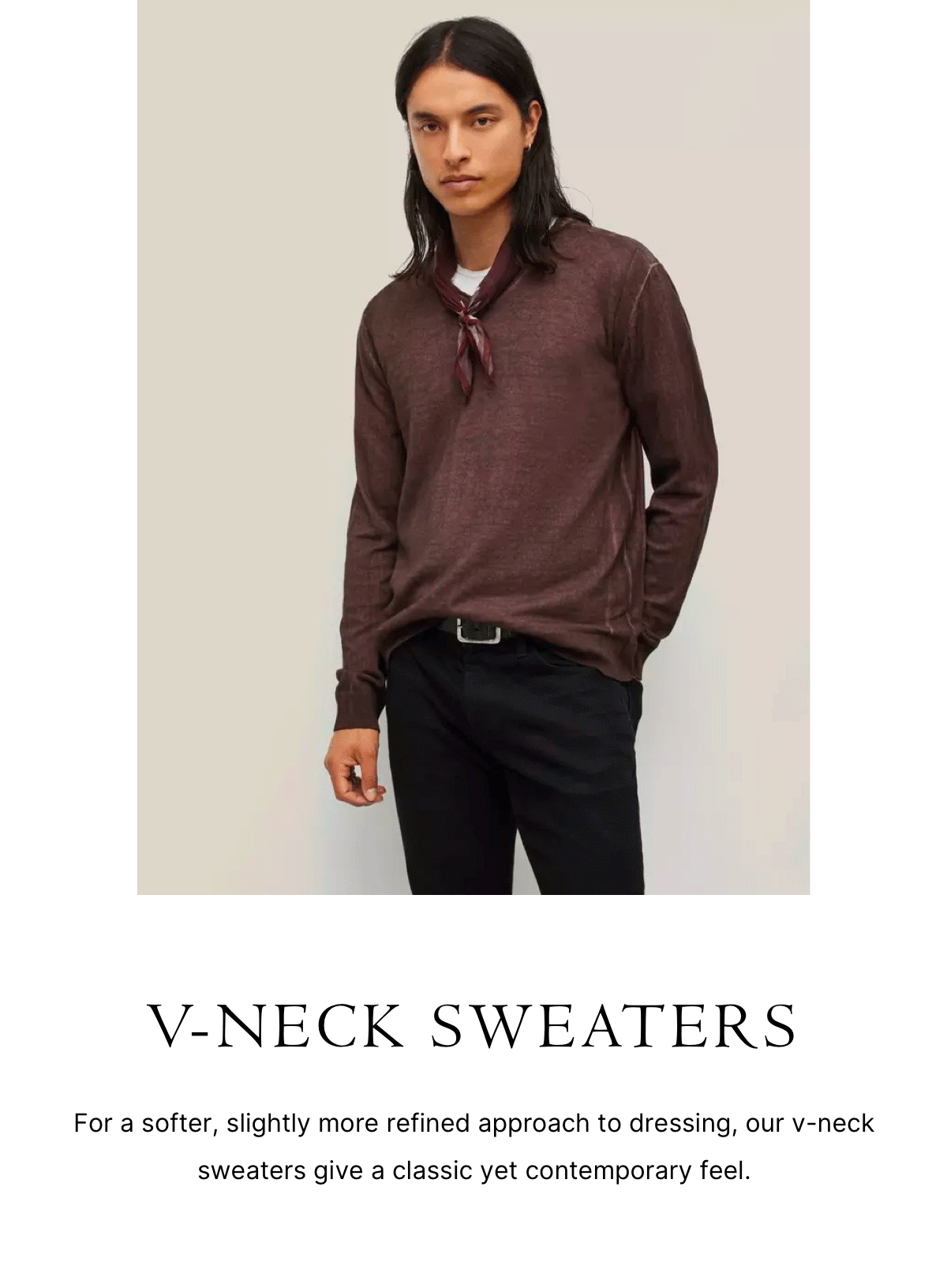 V-NECK SWEATERS