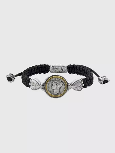 CORDED MERCURY COIN BRACELET