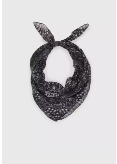 DISTRESSED PAISLEY PRINTED BANDANA