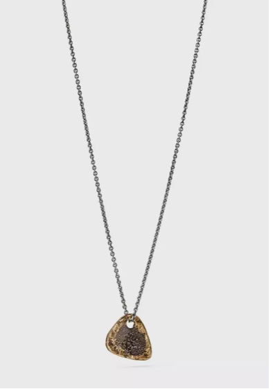 BRASS GUITAR PICK NECKLACE