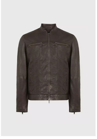 BRANDO BAND COLLAR JACKET