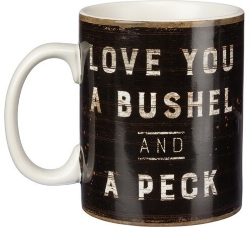 Love You a Bushel and a Peck Jumbo Coffee Mug