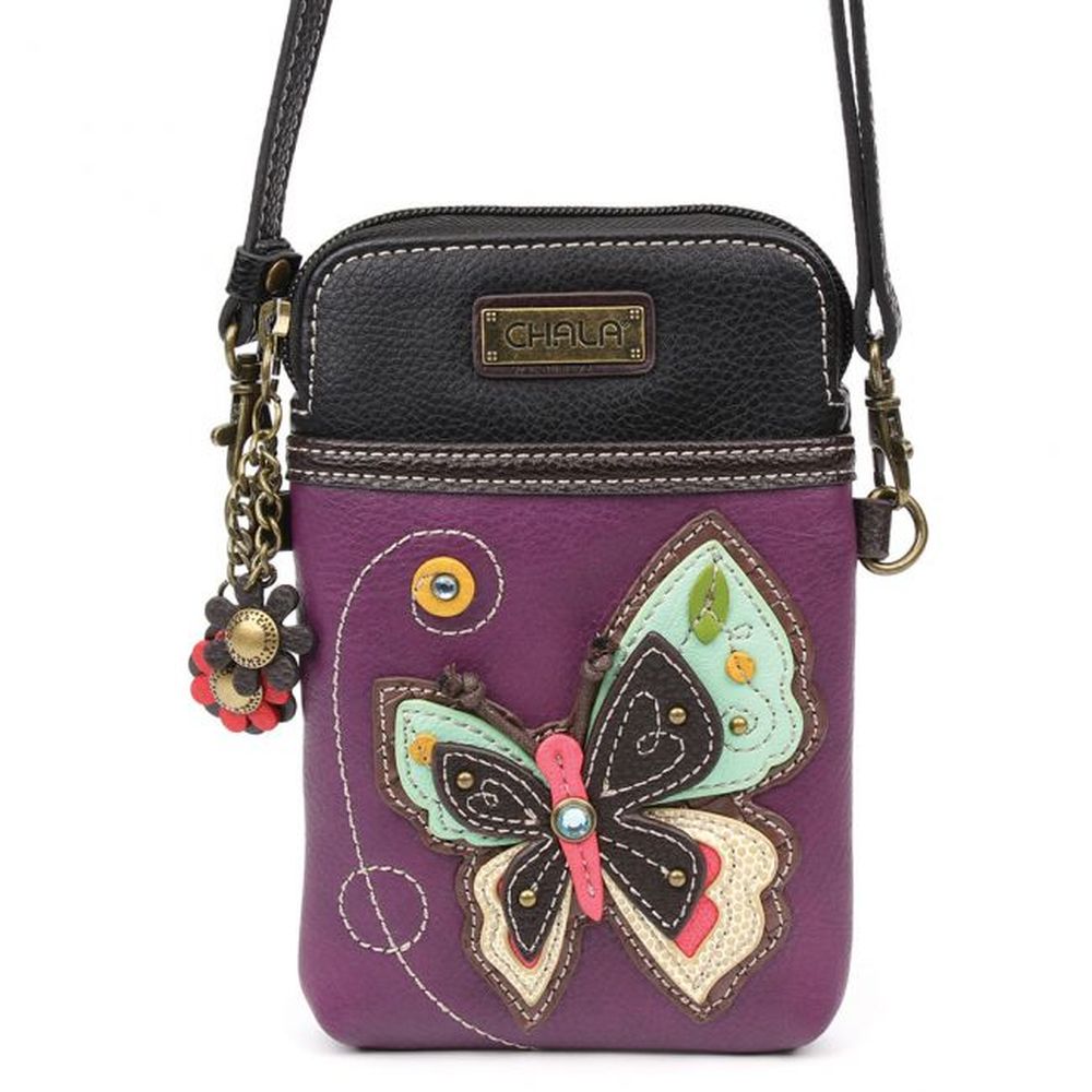 Chala Butterfly Cell Phone Crossbody Bag