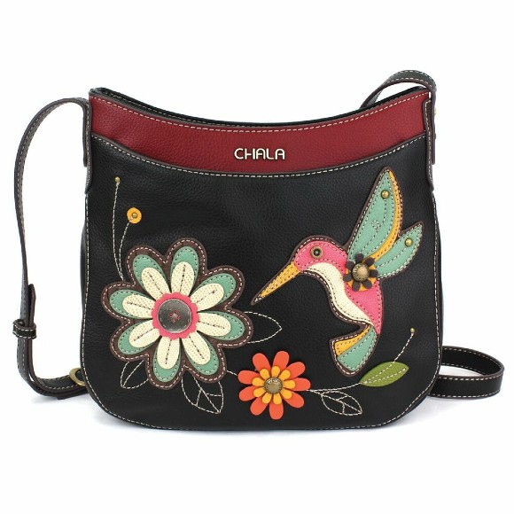 Crescent Crossbody Hummingbird Purse