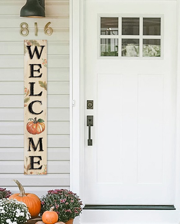 Fall Pumpkin Porch Board