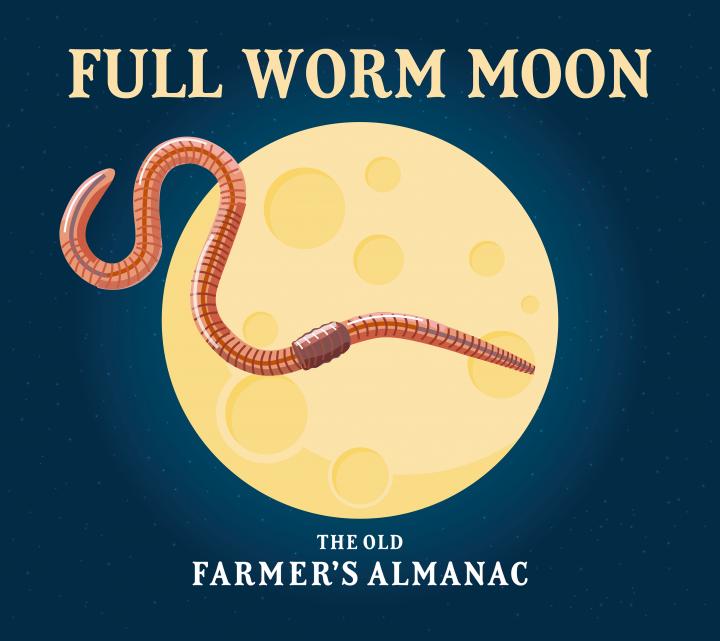 Full Worm Moon - The Old Farmer's Almanac