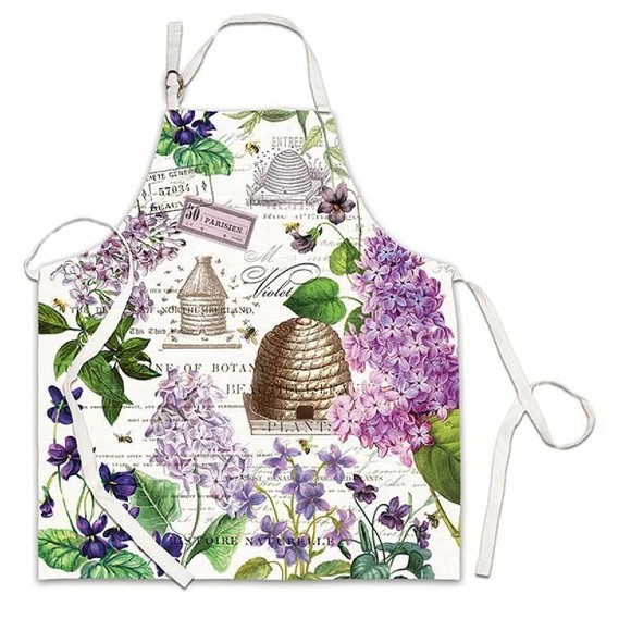 Lilac and Violets Apron