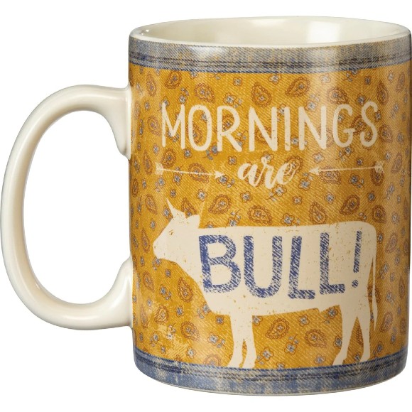 "Mornings are Bull!" Mug