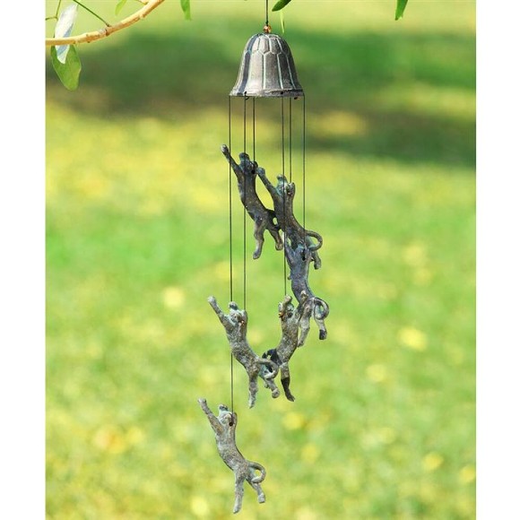 Pouncing Cat Windchime