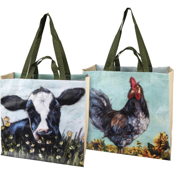 Rooster and Cow Tote