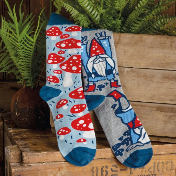 Gnomes and Mushroom Socks