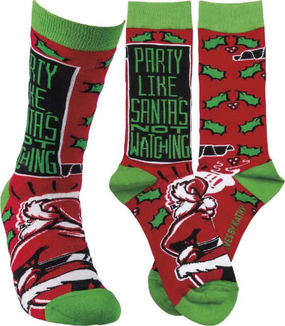 Socks - Party Like Santa's Not Watching
