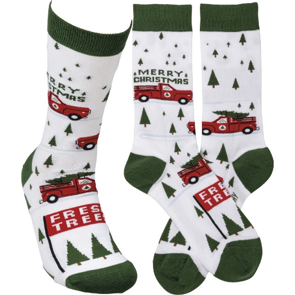 Socks - Truck and Tree