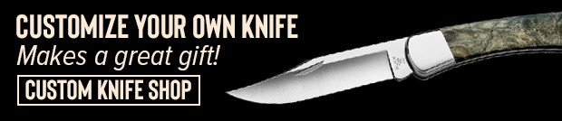 Customize your own knife. Makes a great gift! Click to shop custom knives.