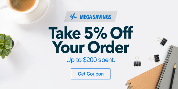 Mega Savings: 5% off up to $200 spent