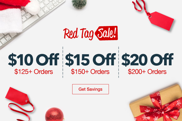 Red Tag Savings: $10, $15 or $20 Off