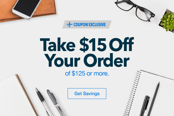 $15 Off Your Order of $125 or more.