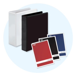 Huge Discounts On Notebooks, Folders, and Binders.