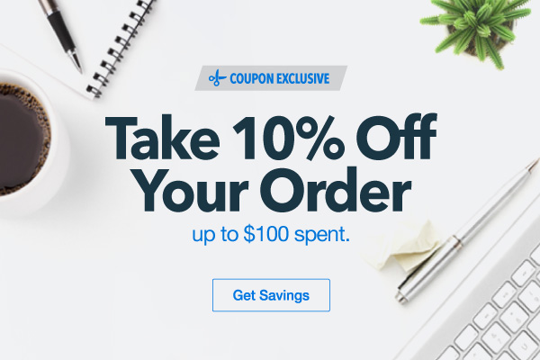 10% Off Your Order up to $100 spent