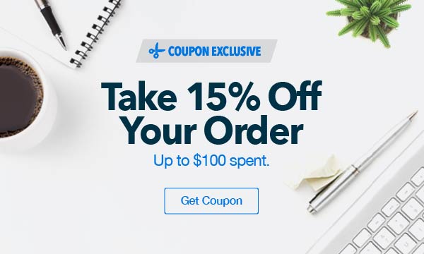 15% Off Your Order up to $100 spent