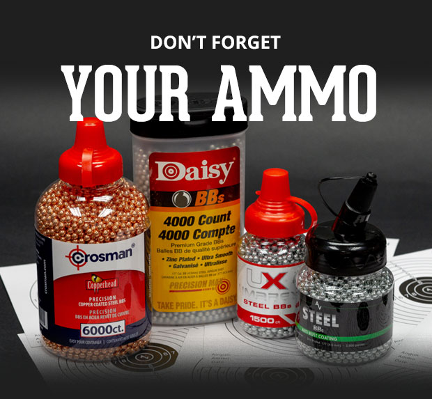 Do not forget your ammo