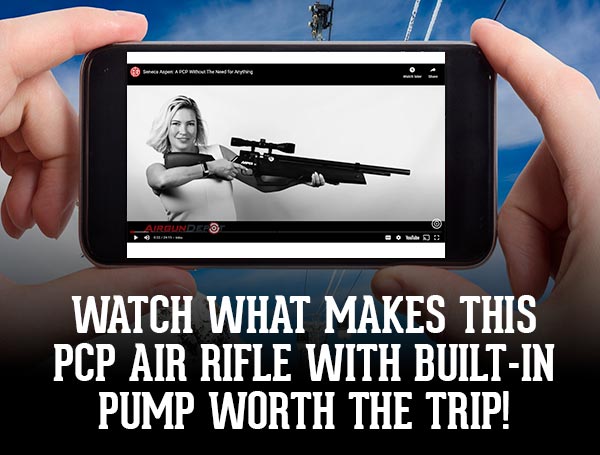Watch what makes this PCP Air Rifle with built-in pump worth the trip!