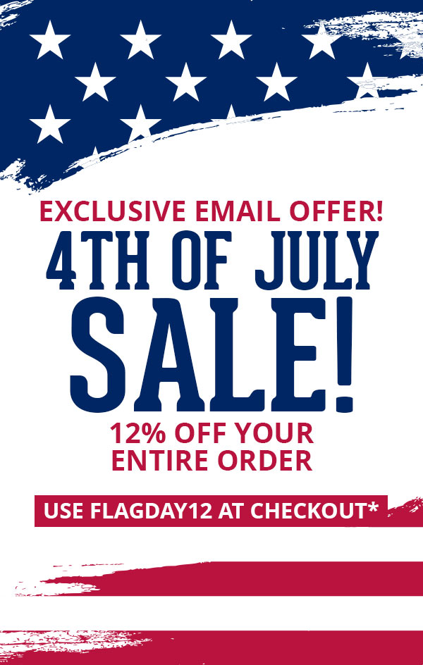 4th Of July Sale STARTS NOW