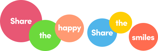 Share the happy, share the smiles