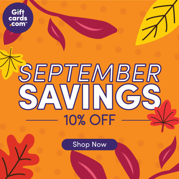 September Savings - 10% off. Shop Now.