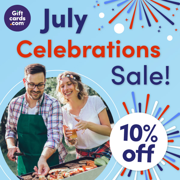 Giftcards.com - July Celebrations Promo