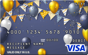 Personalized Visa gift card