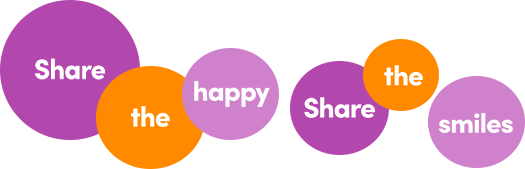 Share the happy, share the smiles