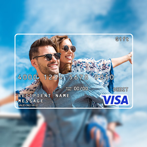 Personalized Visa gift card