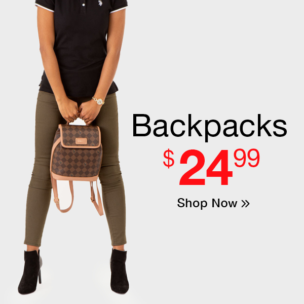 Backpacks $24.99 Shop Now
