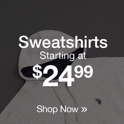Sweatshirts starting at $24.99 shop now