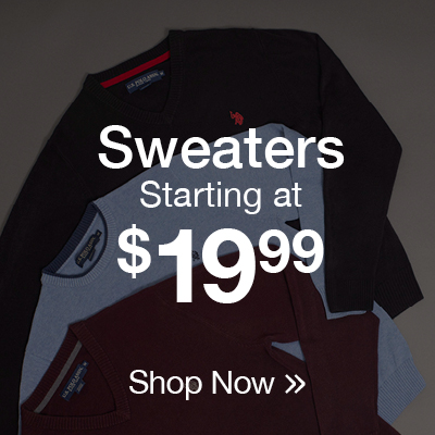 Sweaters starting at $19.99 Shop now