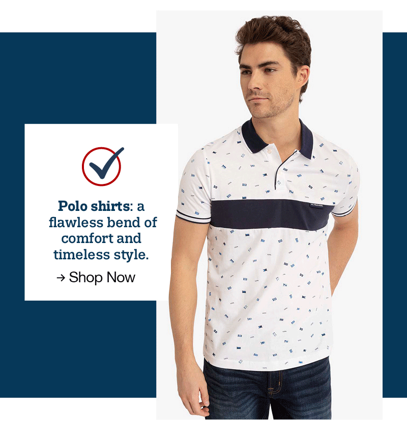 Polo shirts: a flawless bend of comfort and timeless style. Shop now