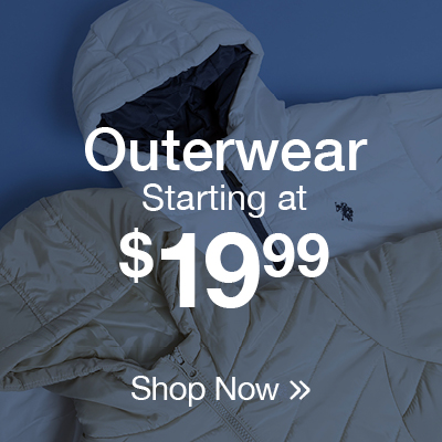 Outerwear starting at $19.99 shop now