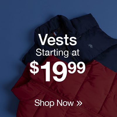 Vests starting at $19.99 Shop now