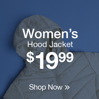 Women's hood jacket $19.99 Shop now