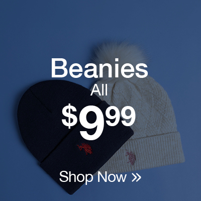 Beanies all $9.99 shop now