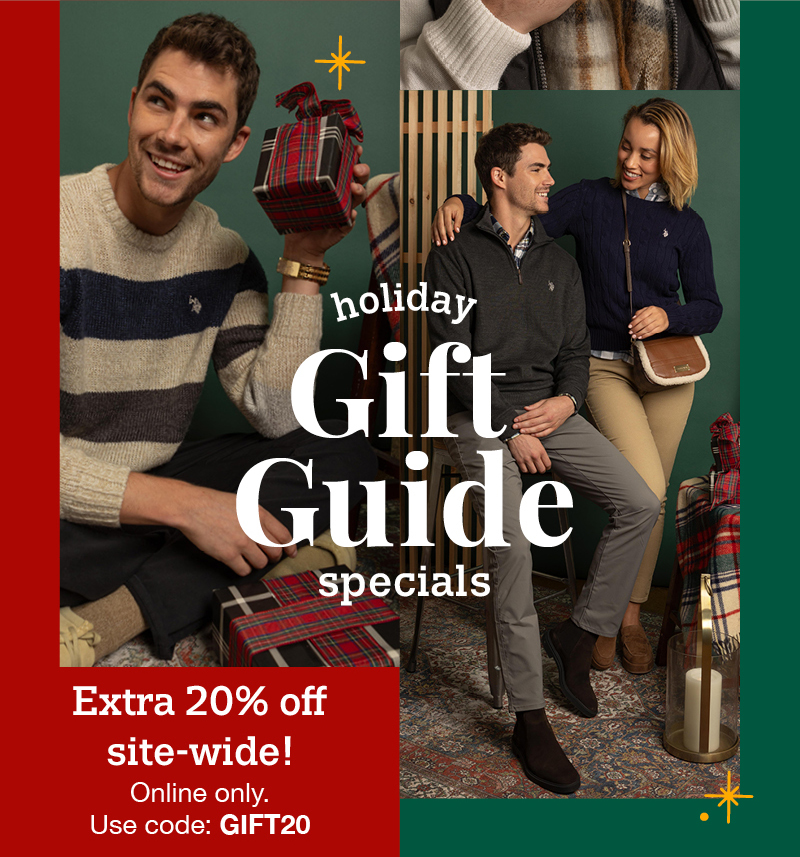 Holiday Gift Guide Specials: Extra 20% off site-wide! Online only. Use code: GIFT20