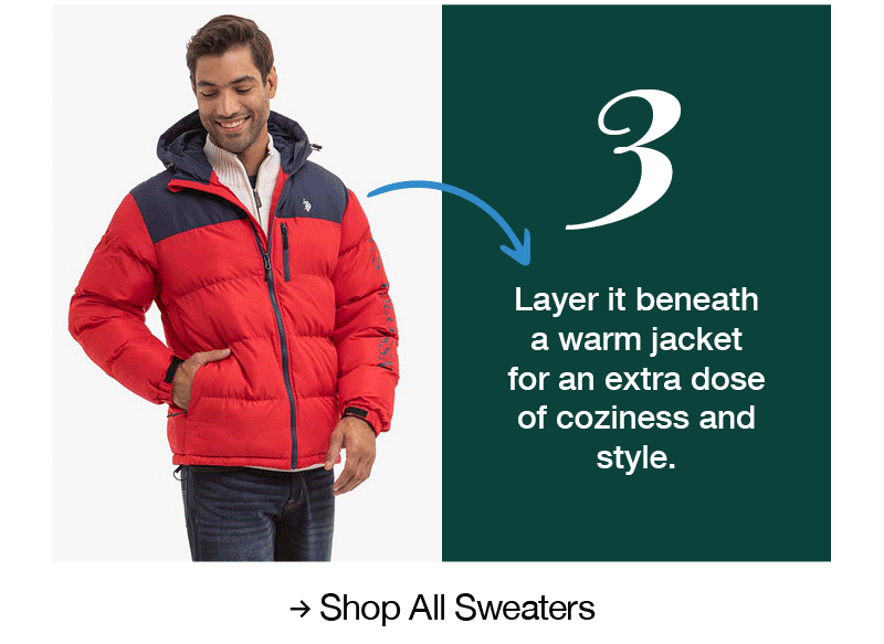 3. Layer it beneath a warm jacket for an extra dose of coziness and style. Shop all sweaters