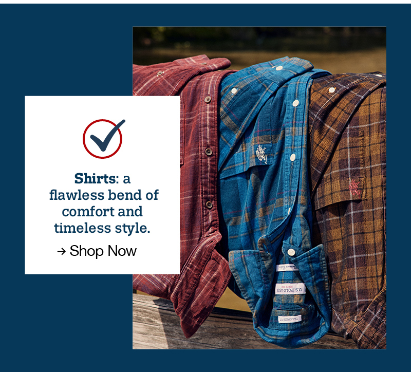 Shirts: A flawless bend of comfort and timeless style. Shop now