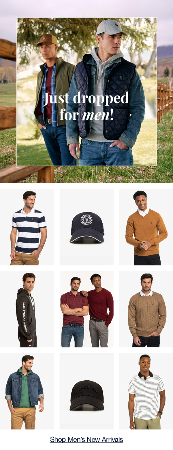 Just dropped for men! Shop men's new arrivals