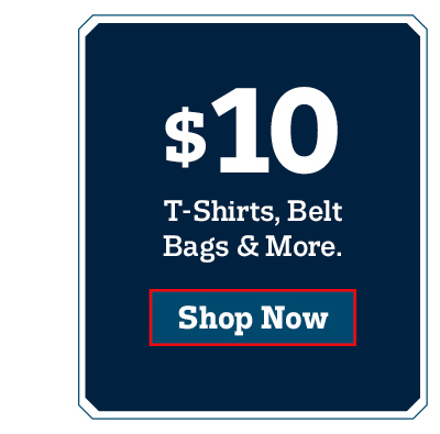 $10 T-shirts, belt bags and more. Shop now